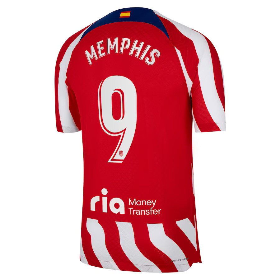 Atletico Madrid Memphis 9 Home Jersey 2022-23 (Player Version)