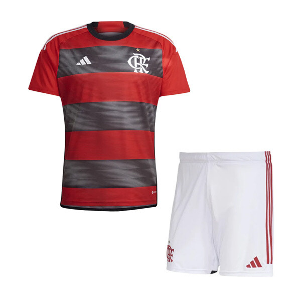 23-24 Flamengo Home Jersey Kids Kit