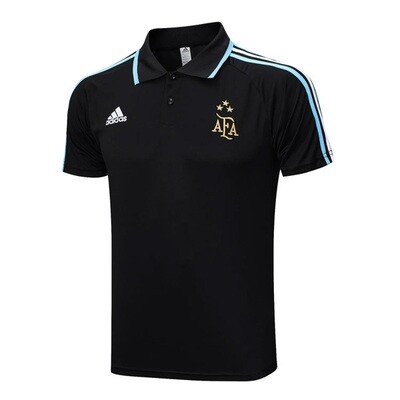 2023 Argentina Polo Shirt Black 3 Star