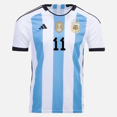 Argentina 3 Star World Cup  Ángel Di María 11 Home Jersey 2022/2023