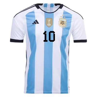 Argentina 3 Star World Cup  Diego Maradona 10 Home Jersey 2022/2023