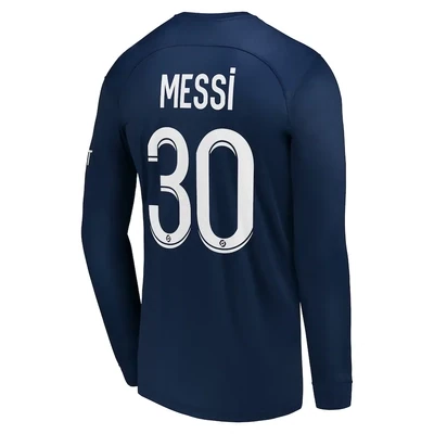 PSG Home Messi 30 Jersey Long Sleeve Shirt 2022-23