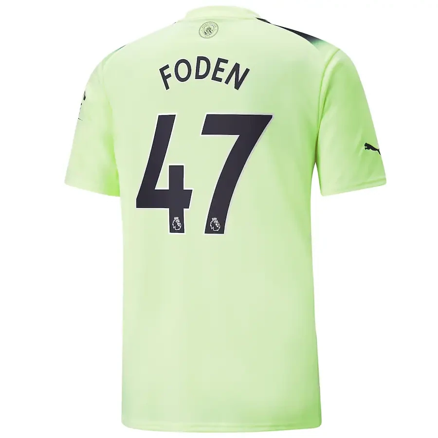 Manchester City Phil Foden 47 Third Jersey Shirt 22/23