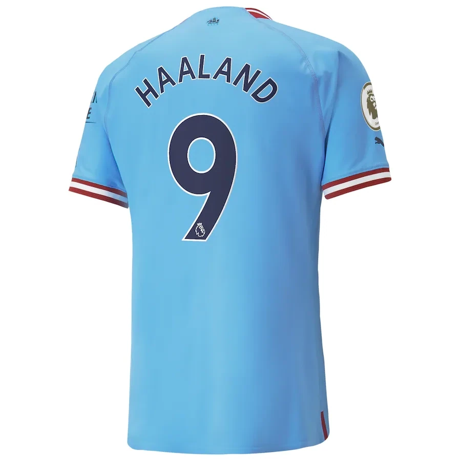 Manchester City Erling Haaland 9 Home Jersey 22/23 (Player Version)