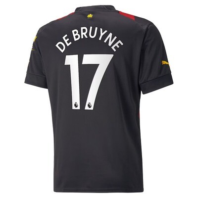 Manchester City Kevin De Bruyne 17  Away Jersey Shirt 22/23