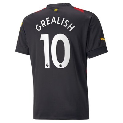Manchester City  Jack Grealish 10  Away Jersey Shirt 22/23