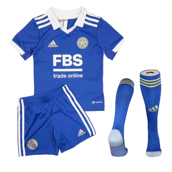 22-23 Leicester City Home Jersey Kids Full Kit