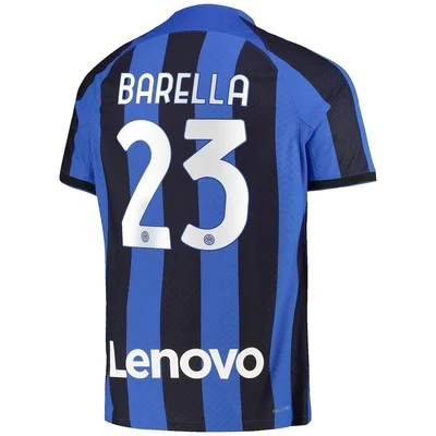 Inter Milan Nicolò Barella #23 Home Jersey 2022/23 (Player Version)