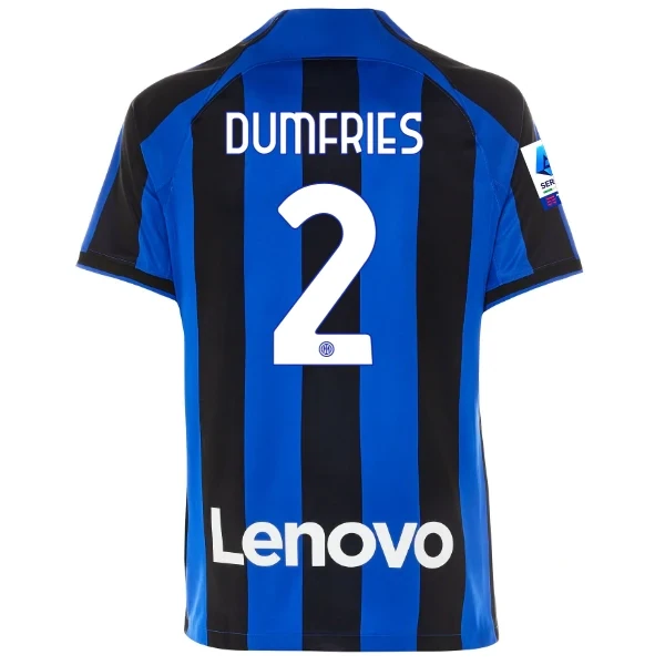 Inter Milan Denzel Dumfries #2 Home Jersey 22-23