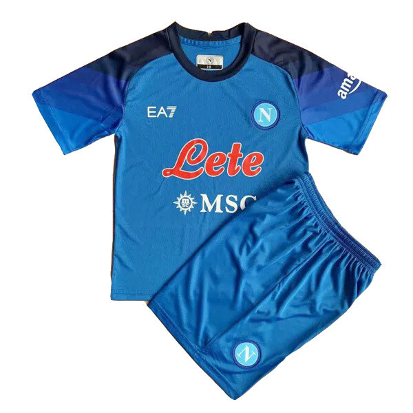 22-23 Napoli Home Soccer Jersey Kids Kit