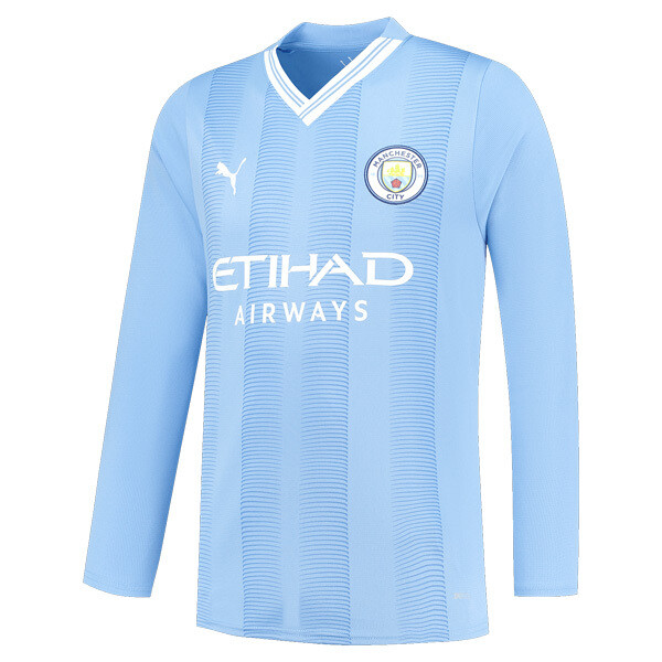 23-24 Manchester City Home Long Sleeve Jersey