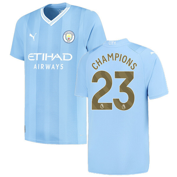 23-24 Manchester City Home Jersey CHAMPIONS 23
