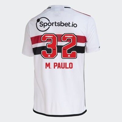 Sao Paulo FC Marcos Paulo 32 Home Jersey 2023/24