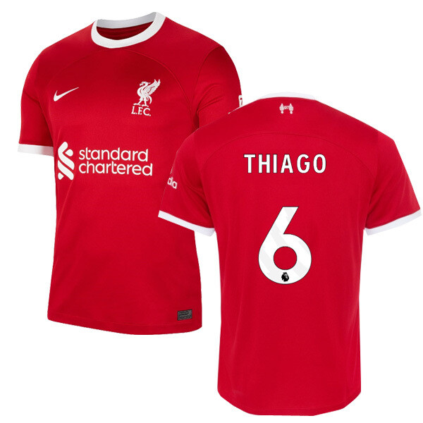 23-24 Liverpool Home Jersey THIAGO 6 EPL