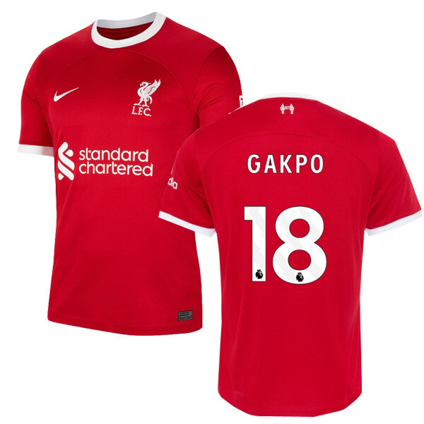 23-24 Liverpool Home Jersey GAKPO 18 EPL