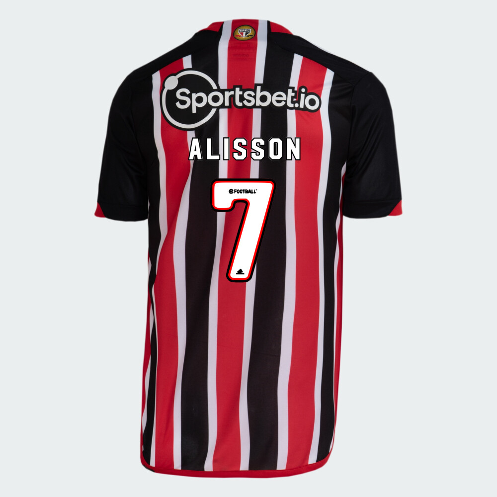 Sao Paulo FC Alisson 7 Away Jersey 2023/24