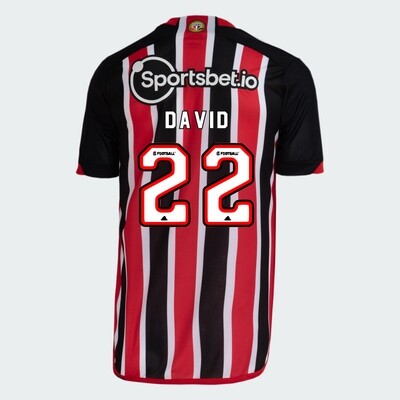 Sao Paulo FC David 22 Away Jersey 2023/24