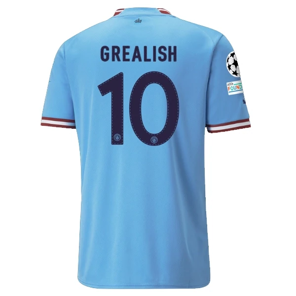 Manchester City Home Jack Grealish #10 UCL Final Jersey 2022-2023