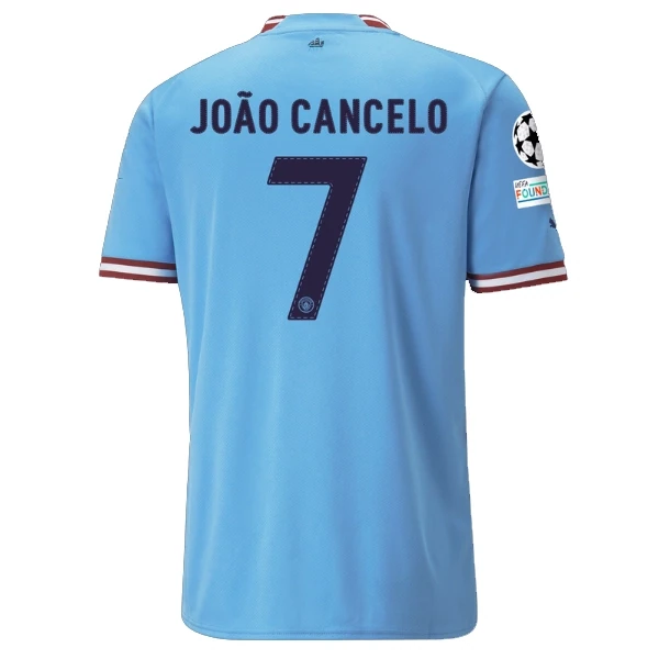 Manchester City Home João Cancelo #7 UCL Final Jersey 2022-2023