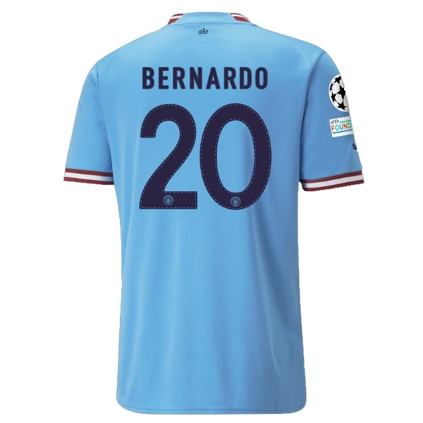 Manchester City Home Bernardo Silva #20 UCL Final Jersey 2022-2023