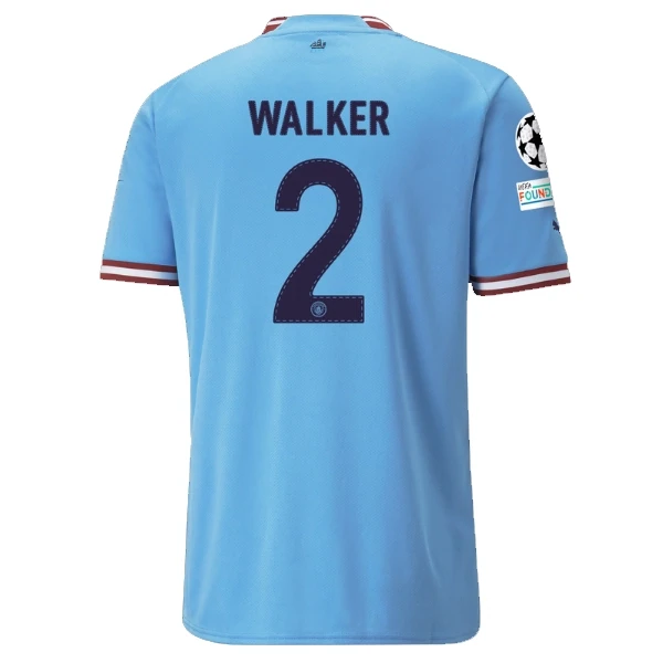 Manchester City Home Kyle Walker #2 UCL Final Jersey 2022-2023