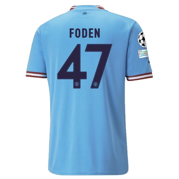 Manchester City Home Phil Foden #6 UCL Final Jersey 2022-2023