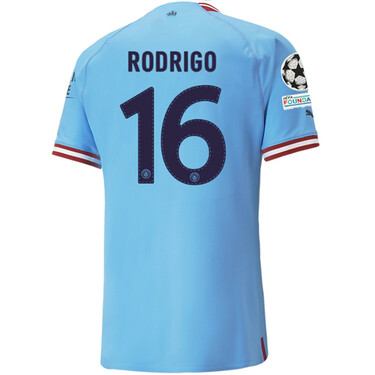 Manchester City Home Rodrigo #16 UCL Final Jersey 2022-2023 (Player Version)
