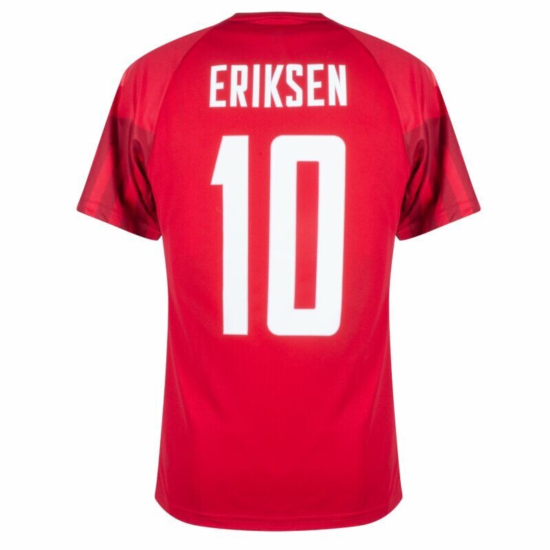 Denmark Home Christian Eriksen #10 World Cup Jersey Red 2022