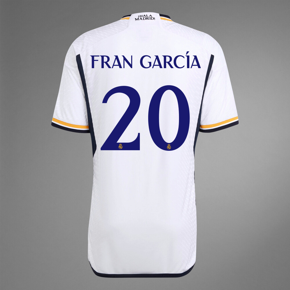 Real Madrid Home Fran García #20 Jersey Kit 2023/2024 (Player Version)