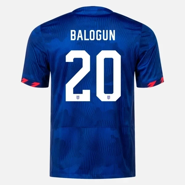 USA (USMNT) Men&#39;s Folarin Balogun #20 Away Gold Cup Away 2023 Jersey
