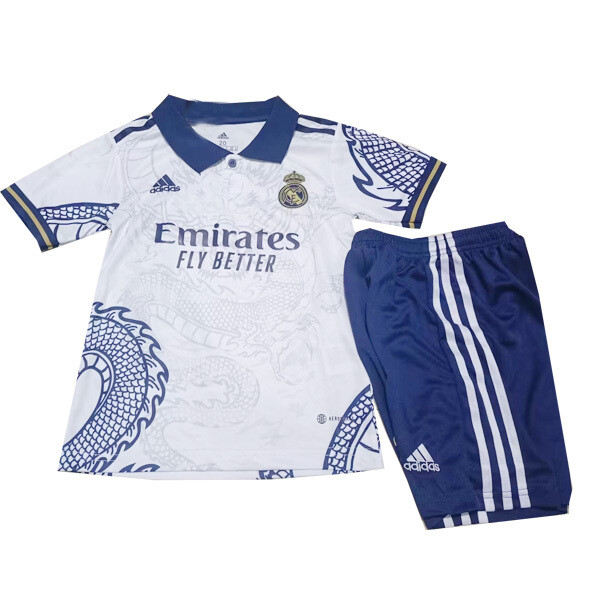 22-23 Real Madrid Home Dragon Style Concept Kids Kit
