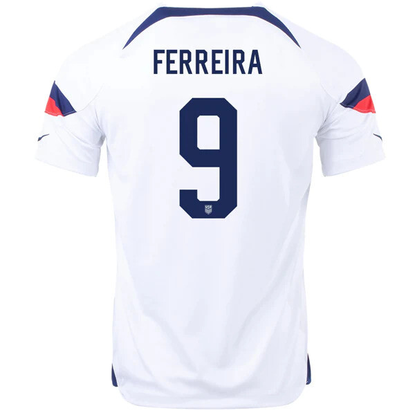 USA Home USA Away Jesus Ferreira 9 World Cup White Soccer Jersey 2022
