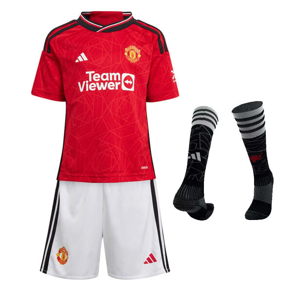 23-24 Manchester United Home Kids Full Kit