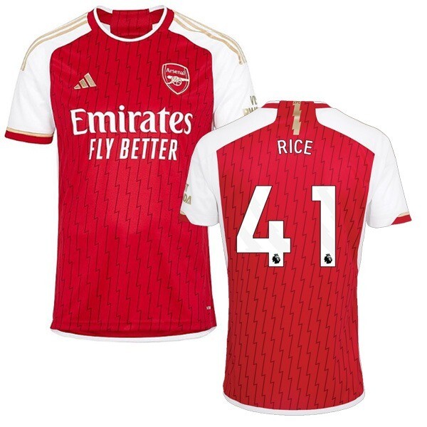 23-24 Arsenal Home Jersey Declan Rice #41 EPL