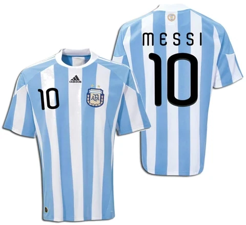 Argentina Home Messi 10 Retro Jersey 2010