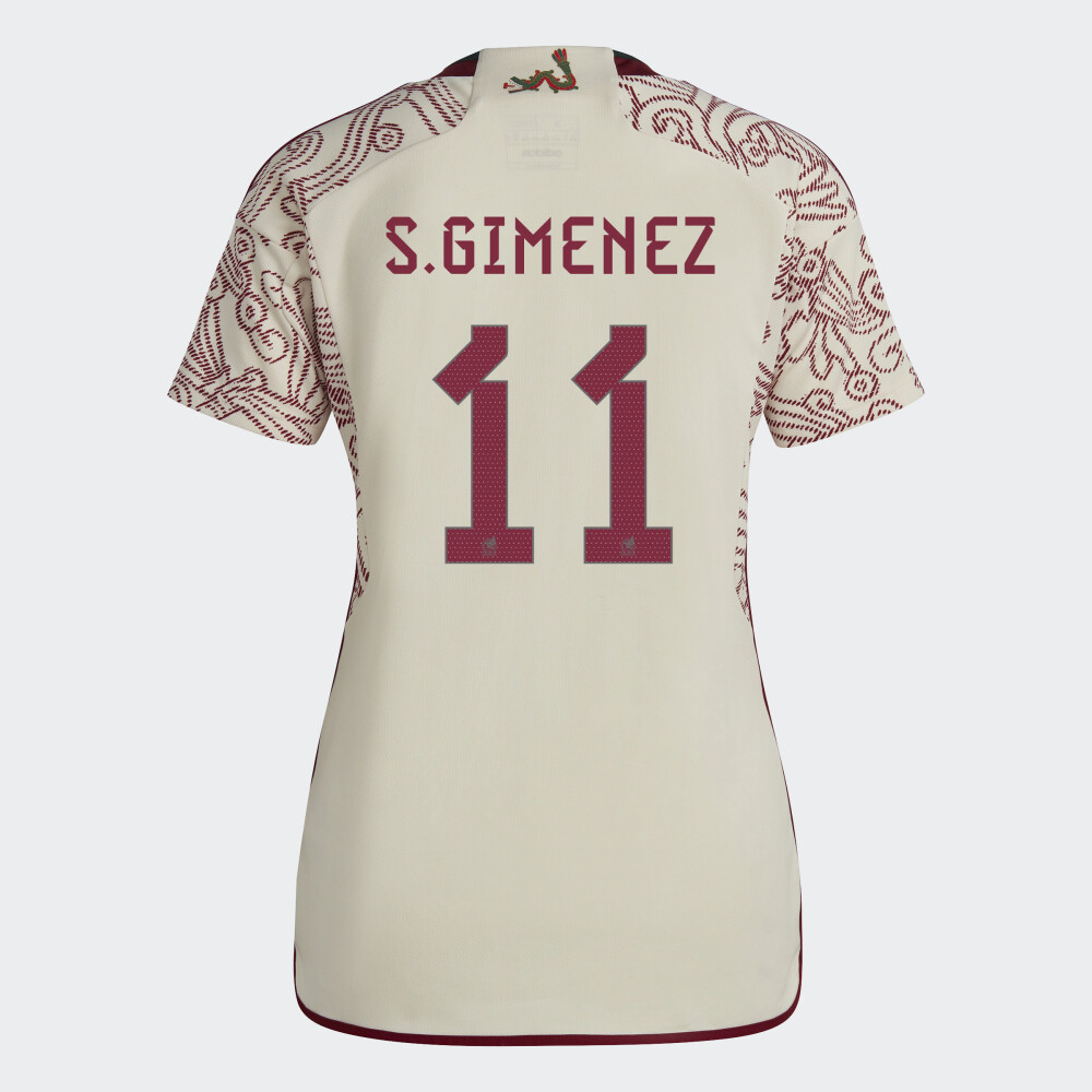 Mexico Santiago Giménez 11 Away Women's Jersey 2022/2023