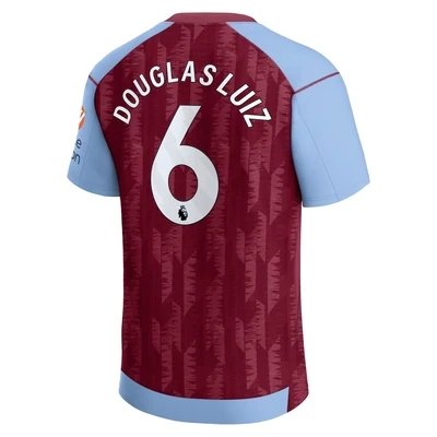 Aston Villa Home Douglas Luiz 6 Jersey 2023-2024