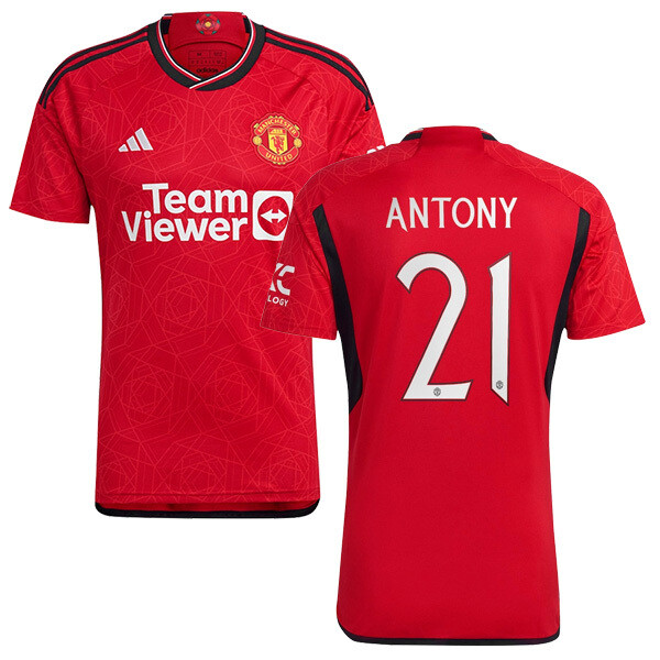 23-24 Manchester United Home Jersey Antony 21 UCL