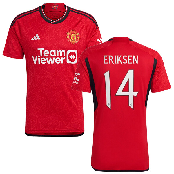 23-24 Manchester United Home Jersey Eriksen 14 UCL