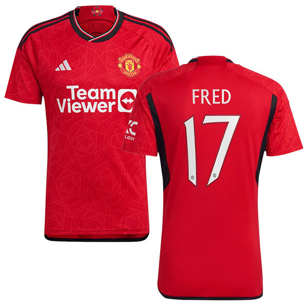 23-24 Manchester United Home Jersey FRED 17 UCL