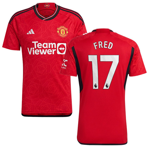 23-24 Manchester United Home Jersey FRED 17 EPL