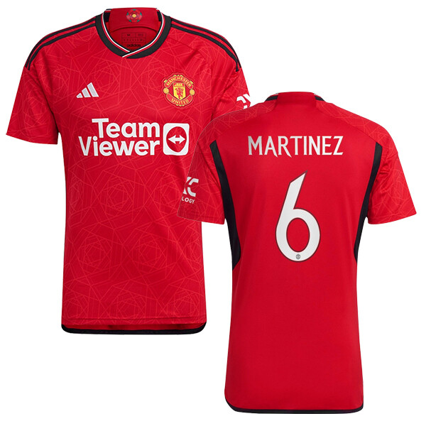 23-24 Manchester United Home Jersey Martinez 6 UCL