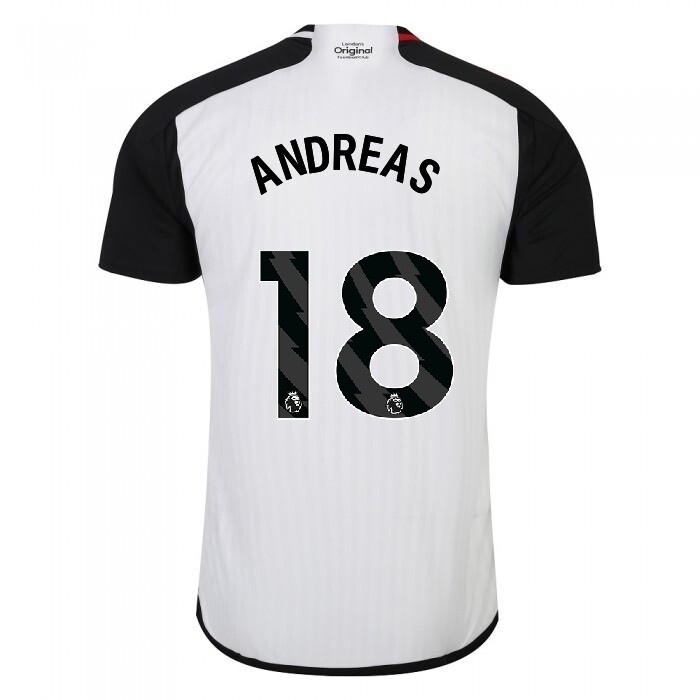 Fulham Home Andreas Pereira 18 Jersey 2023-2024