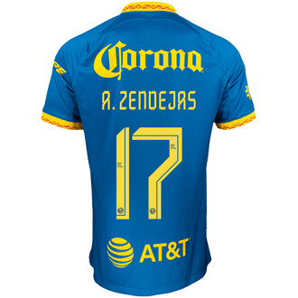 Club America Alejandro Zendejas 17 Away Jersey 2023-2024