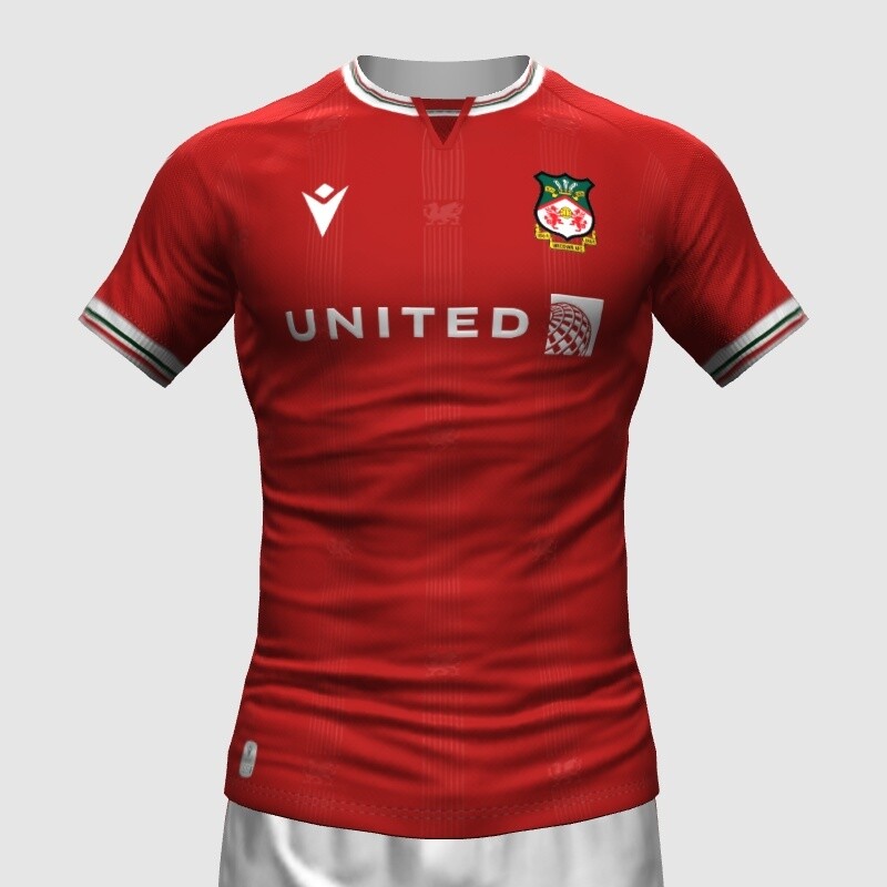 Wrexham United Home Jersey 2023-2024