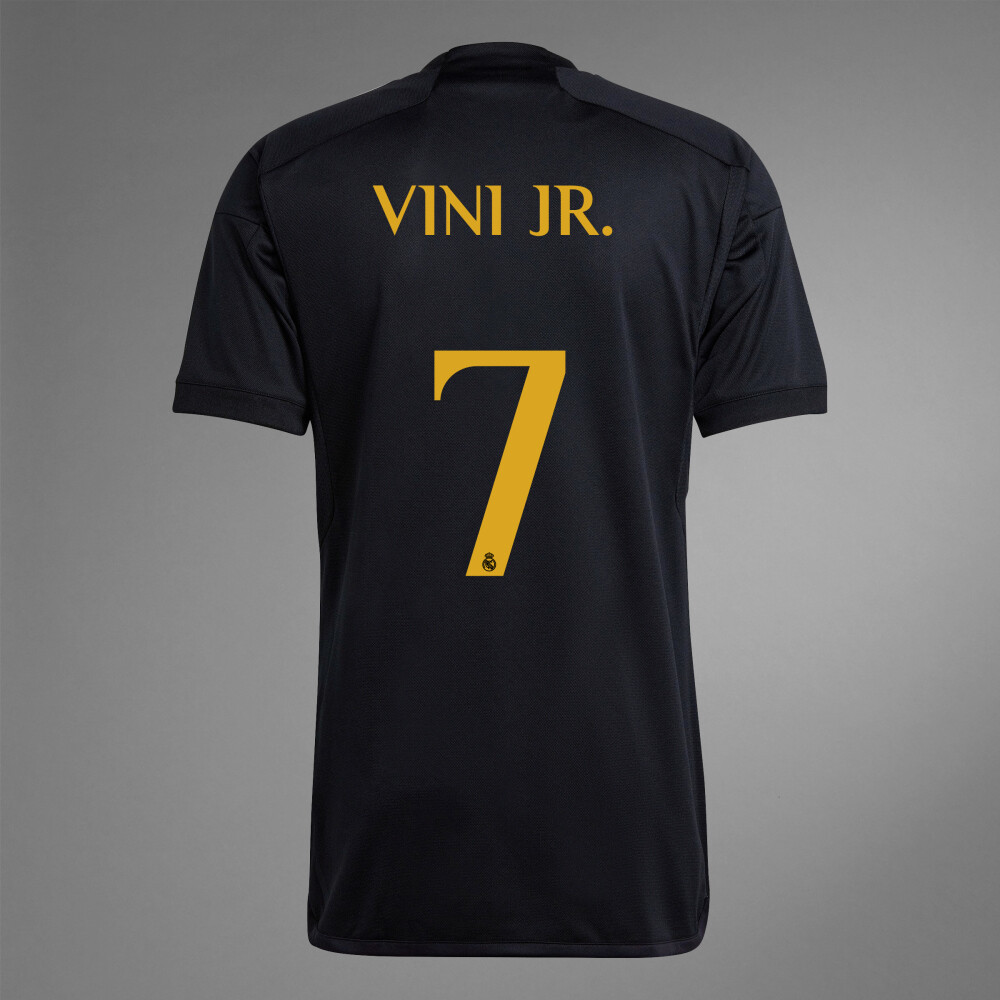 Real Madrid Third  Vini Jr. #7 Black Jersey Kit 2023/2024