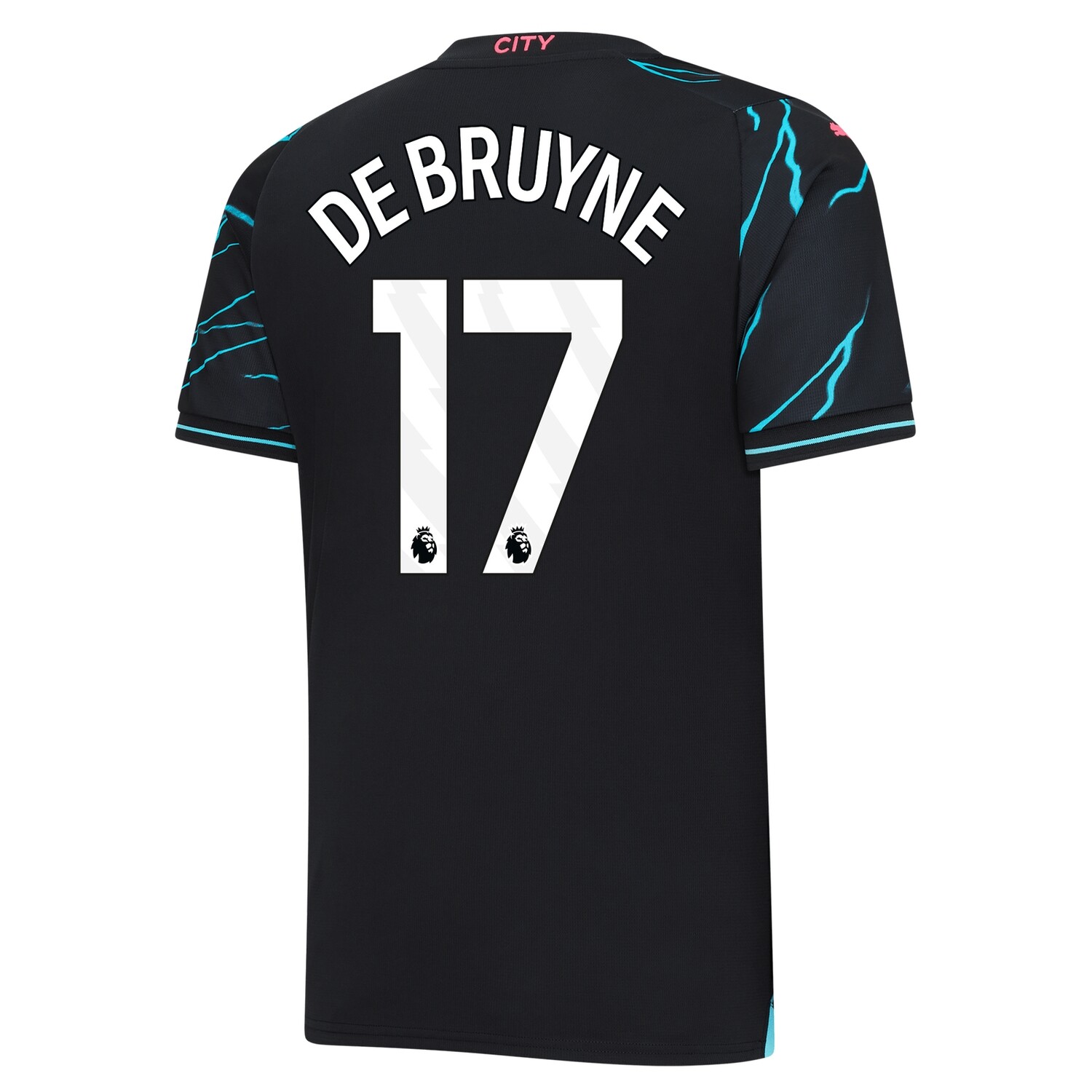Manchester City Kevin De Bruyne #17 EPL Third Jersey 2023-2024