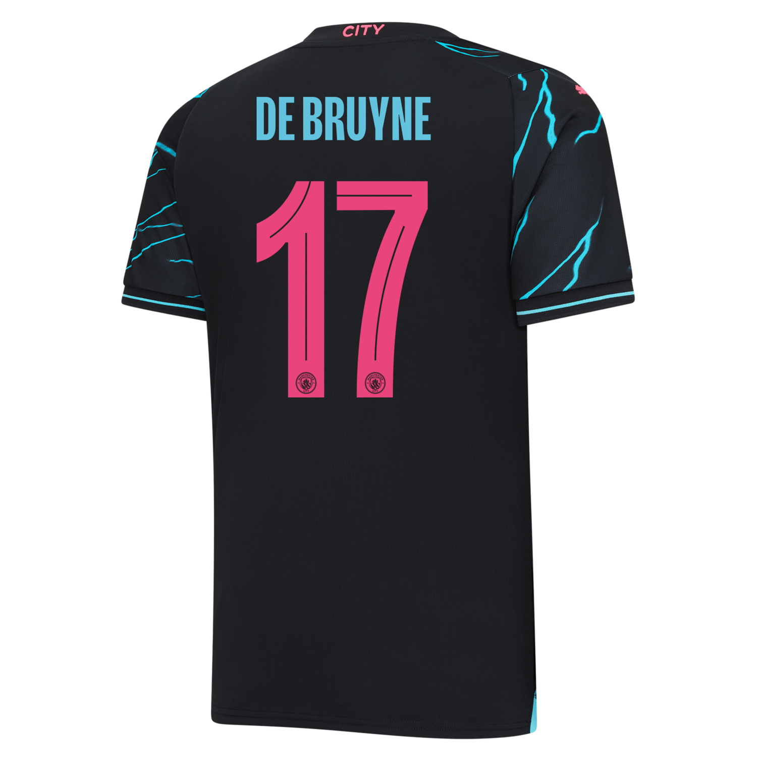 Manchester City Kevin De Bruyne #17 UCL Third Jersey 2023-2024