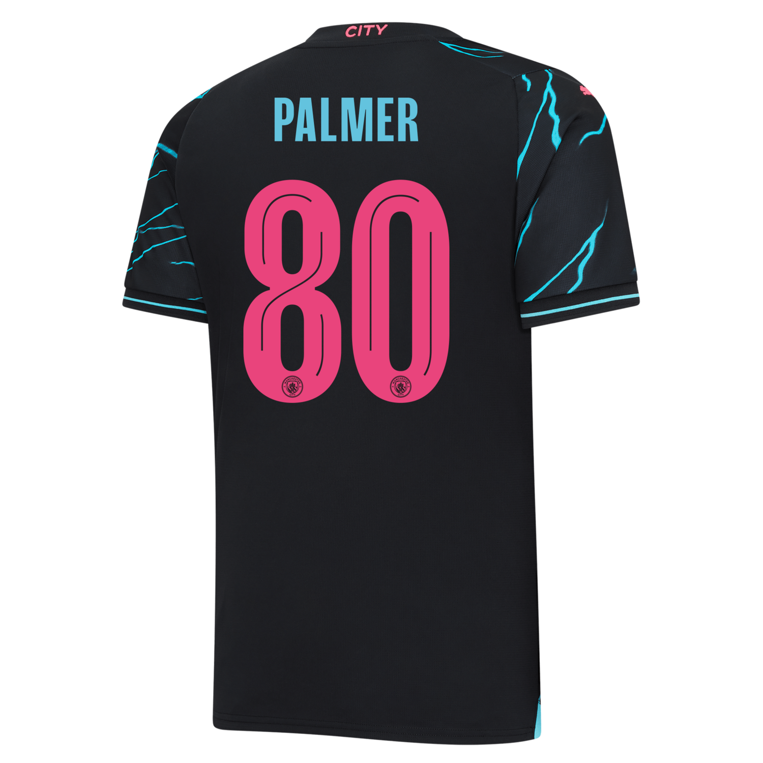 Manchester City Cole Palmer #80 UCL Third Jersey 2023-2024