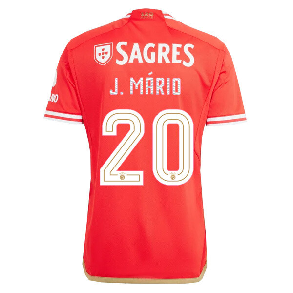 Benfica Home J. MÁRIO 20 UCL  Jersey Shirt 23-24